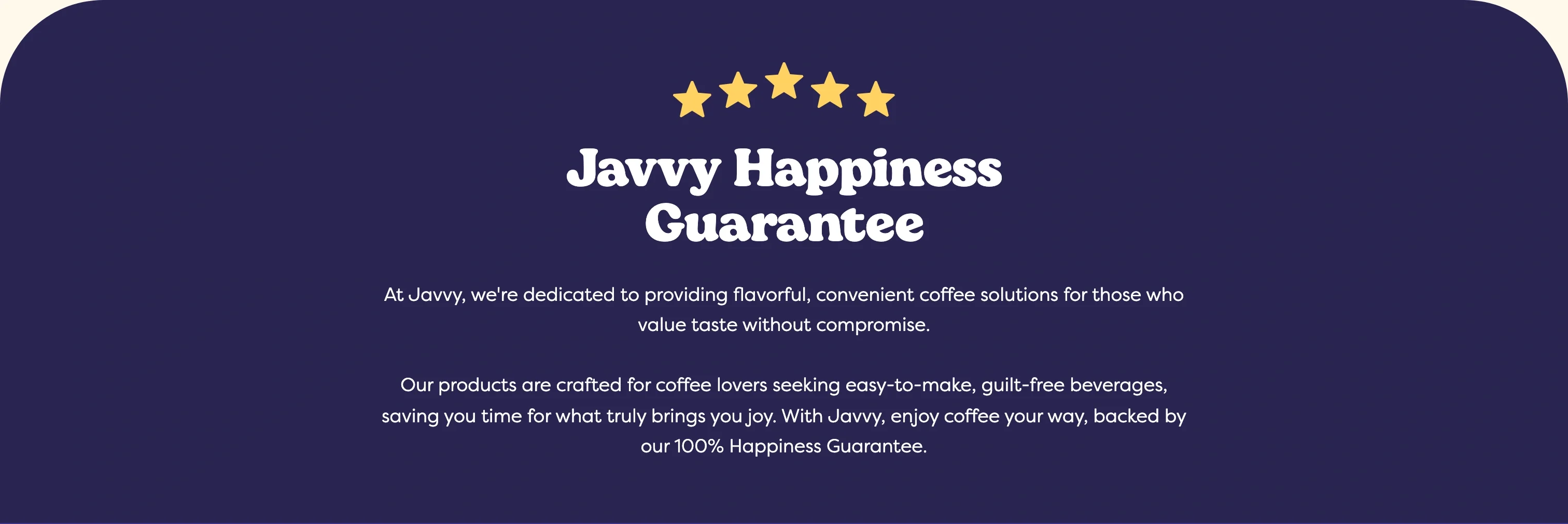 Happiness Guarantee