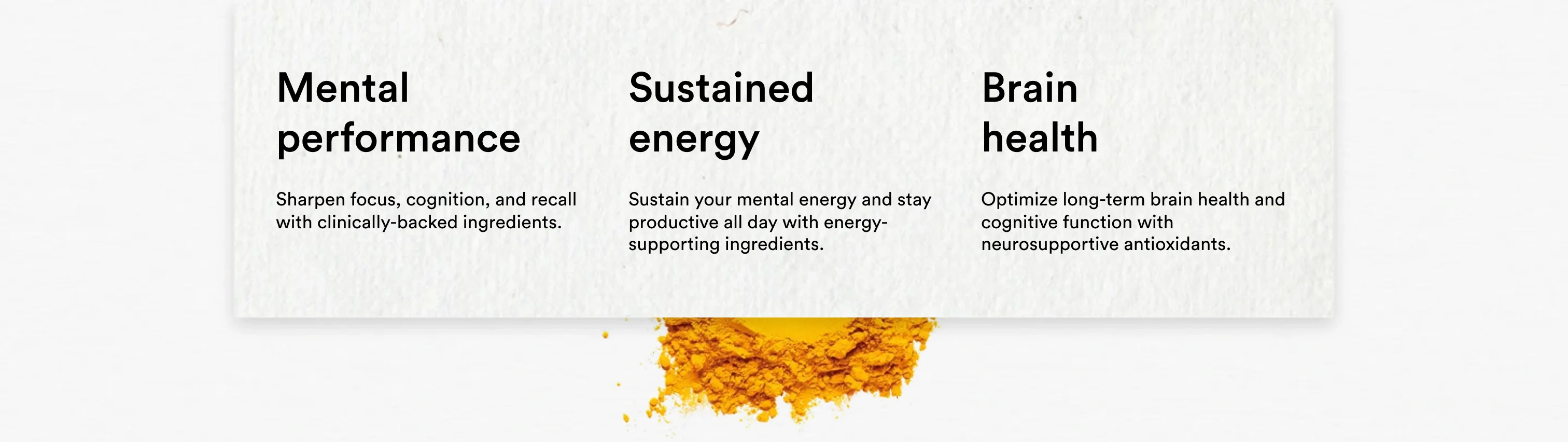 Three Core Benefits