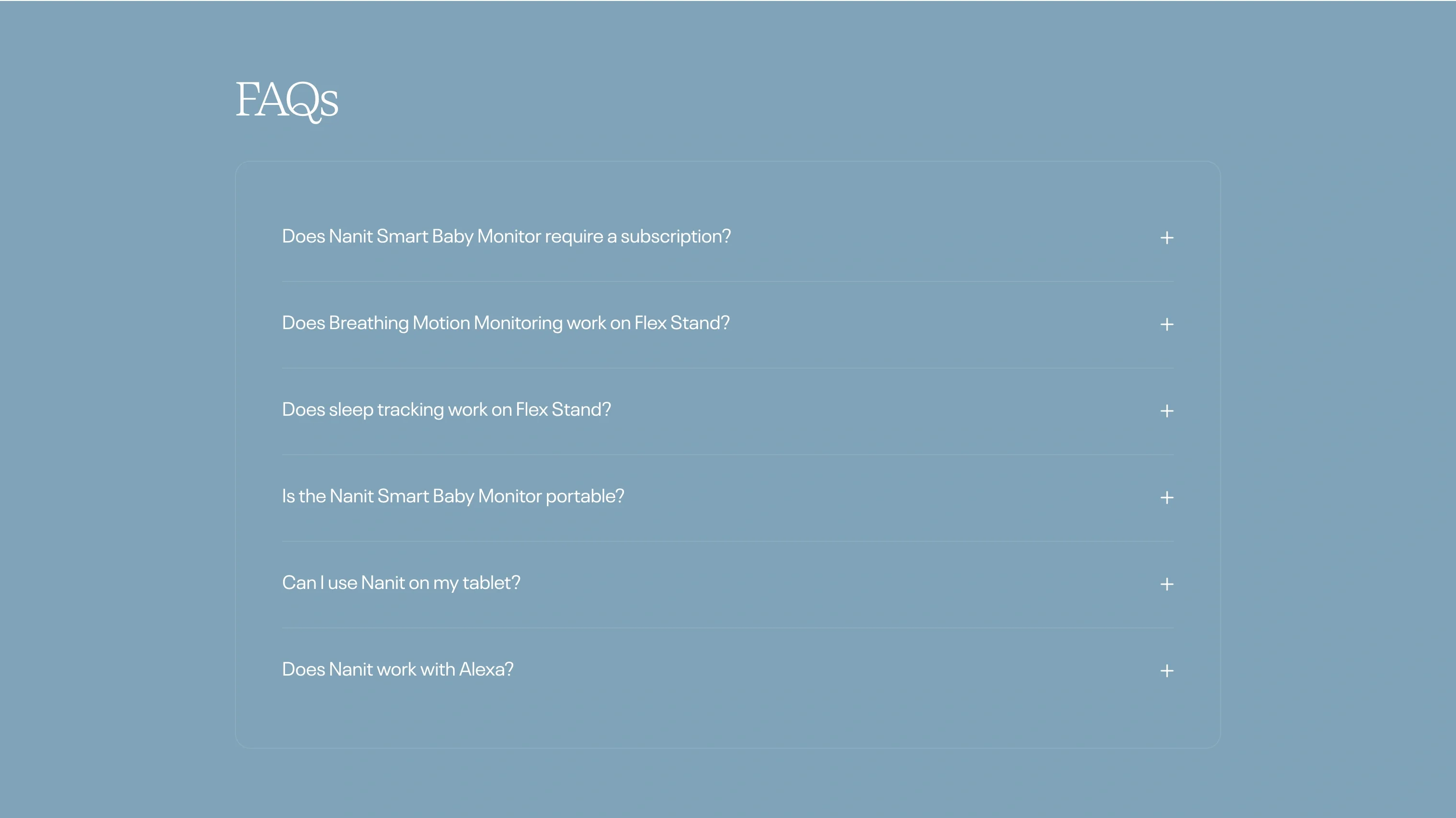 Product FAQs