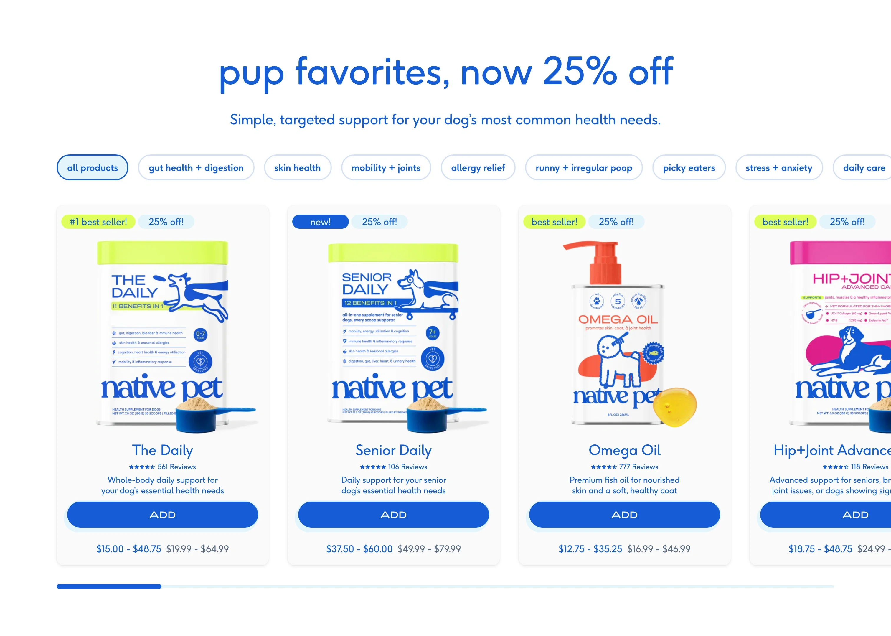 Hero — Pup Favorites Sale