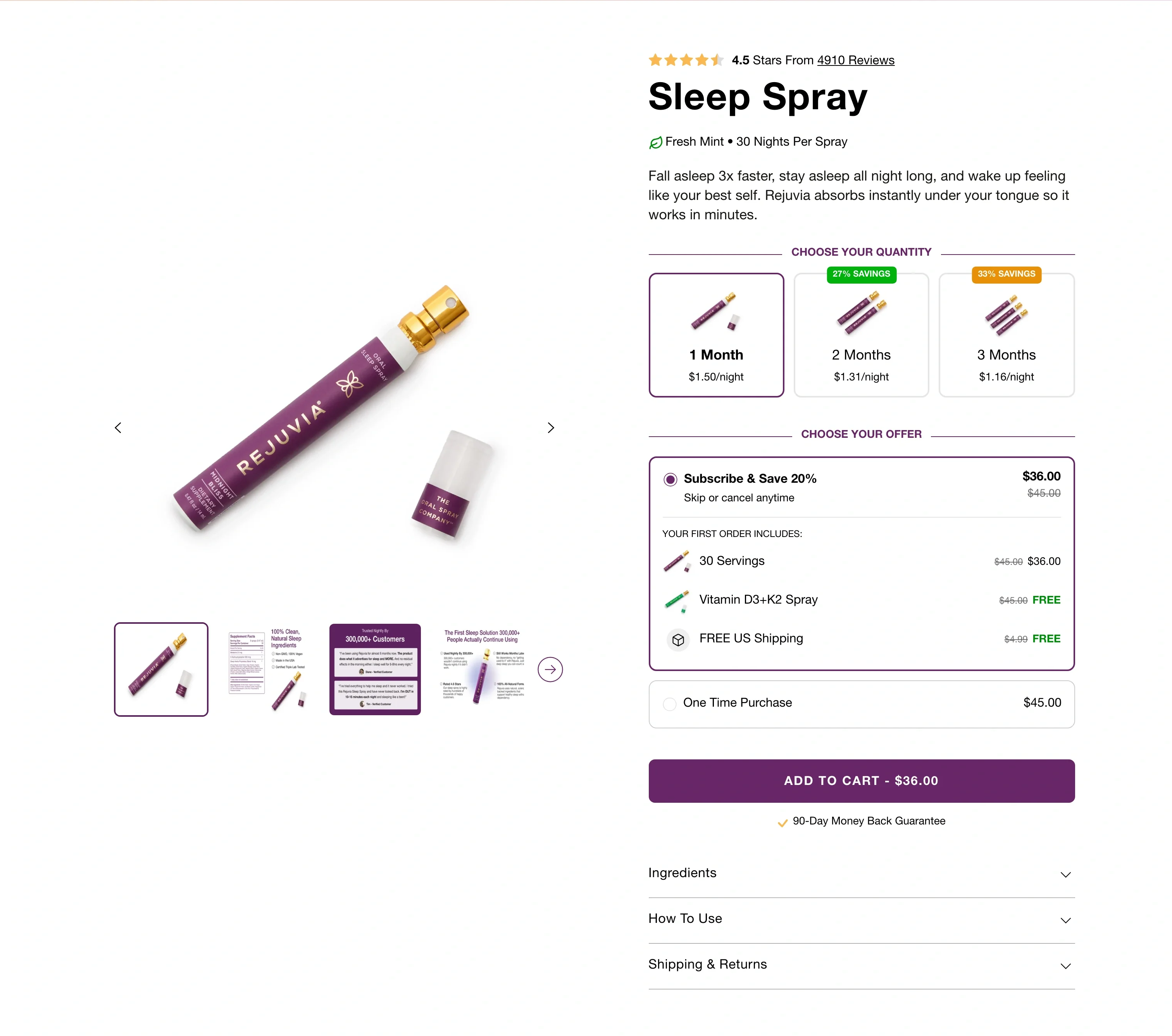 Product Purchase Card