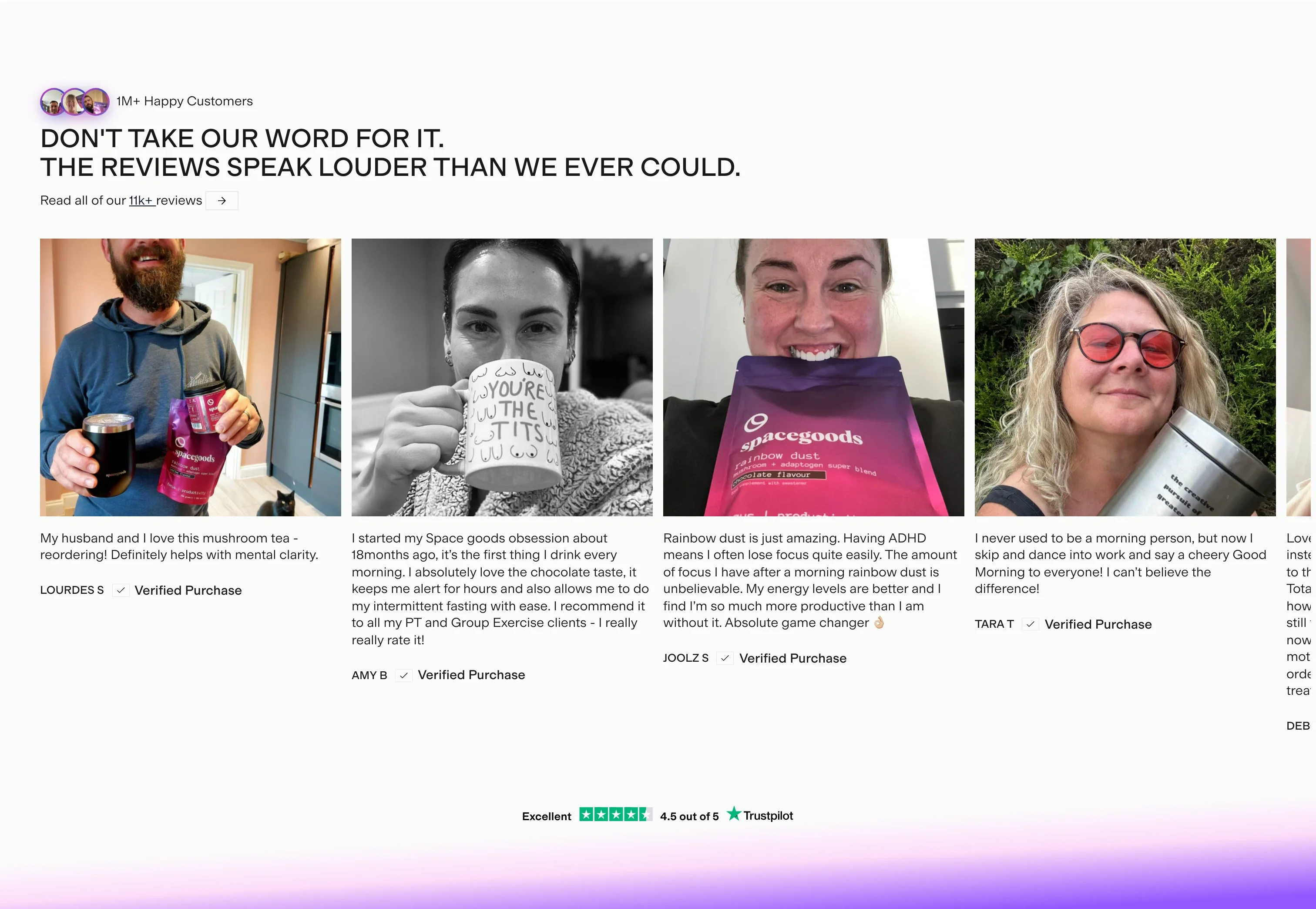 1M+ Happy Customers Reviews